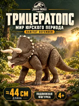Обложка карточки «Трицератопс»